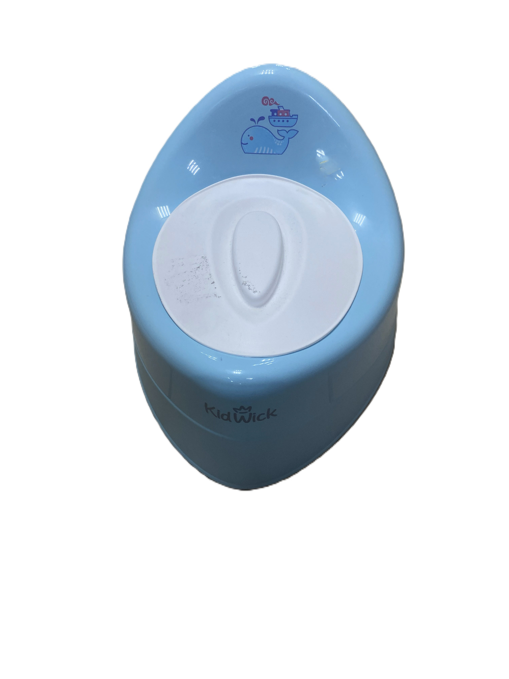 Горшок детский с крышкой "Ракушка" цвет голубой