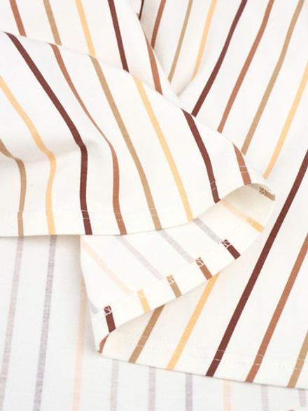 Платье с коротким рукавом Mjölk Ecru Stripes