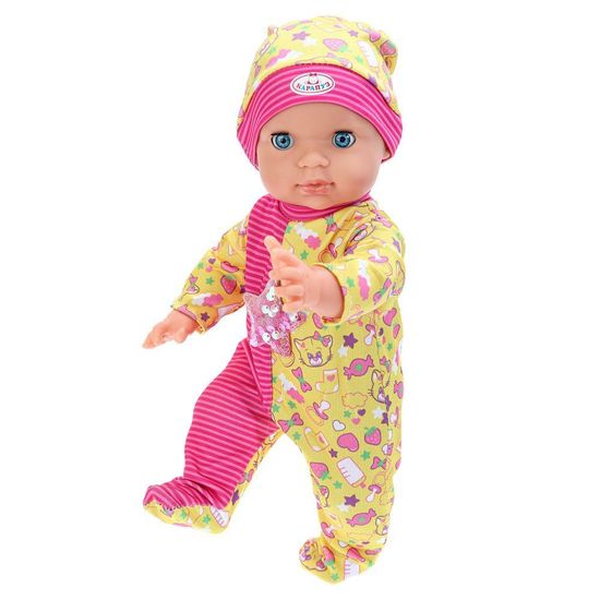 Пупс озвуч 35см, Шаинский музыка пьет, писает, закр. глазки, 4 акс, 2000 слов КАРАПУЗ