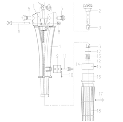 Фиксатор оси румпеля HIDEA 20F (PREMARINE)