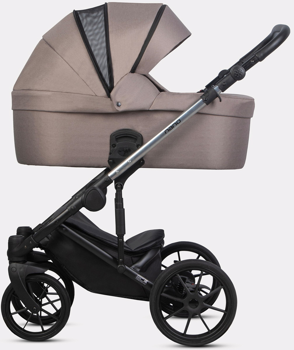Детская коляска Riko Nano Thermo 3 в 1 с автокреслом Rant Cruise Grey 11 Cappucino (бежевый)