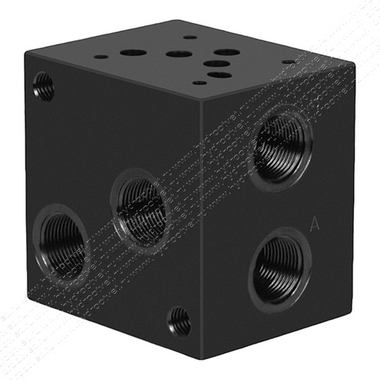 PD10-10A1-ST - Одноместная стальная плита для гидравлических распределителей и клапанов NG10