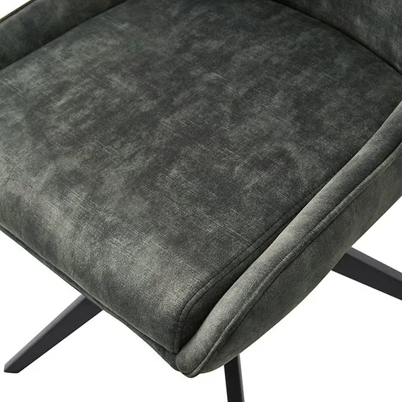 Крутящийся темно-зеленый стул Gem | Купить в Hallberg.ru