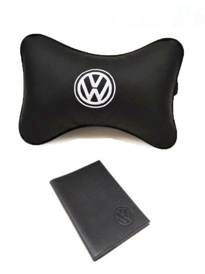 Подарочный набор автомобилисту "На каждый день" (подушка "косточка" + обложка для автодокументов)