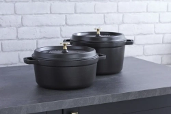 STAUB Чугунная кастрюля Cocotte 26см 4,6л черная (сорт II)