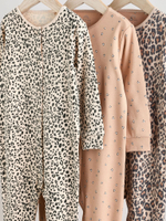 Комбинезон / Cлип для малышей Next E92-933, 3 шт., Бежевый