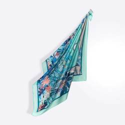 Платок REVE CIELПлаток 100% Petrusse 105x105 Бирюзовый