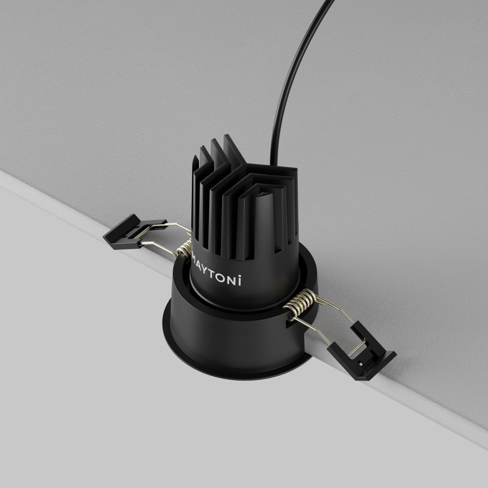 Светильник встраиваемый светодиодный Maytoni Dip DL115-10W-2.7K-B