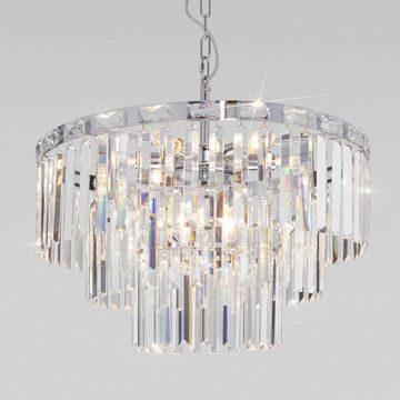 Люстра подвесная 10130/8 хром Elegante Eurosvet