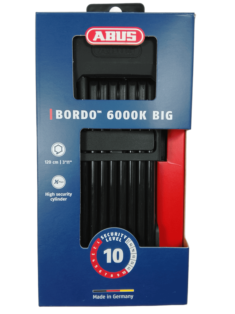 Замок ABUS 6000K/90 Черный SH BORDO Big