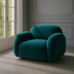 Дизайнерское кресло BLOB бархат 043
