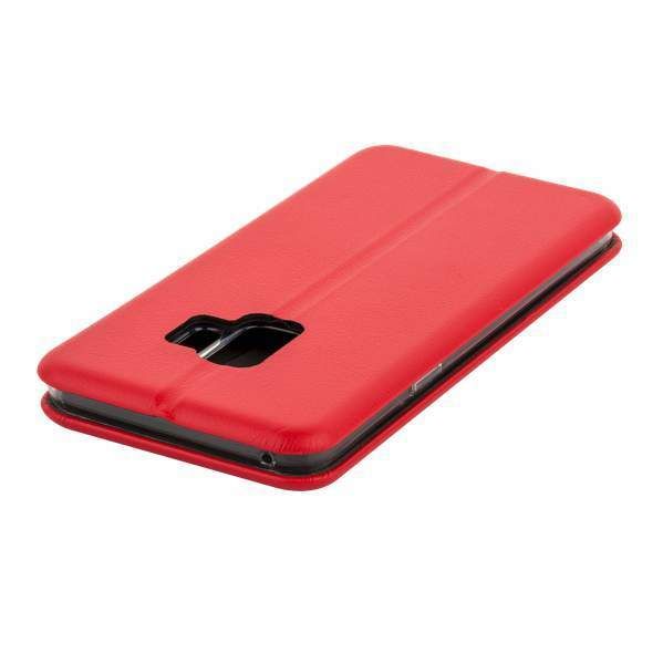 Чехол-книжка кожаный Fashion Case Slim-Fit для Samsung Galaxy S9+ Black Красный