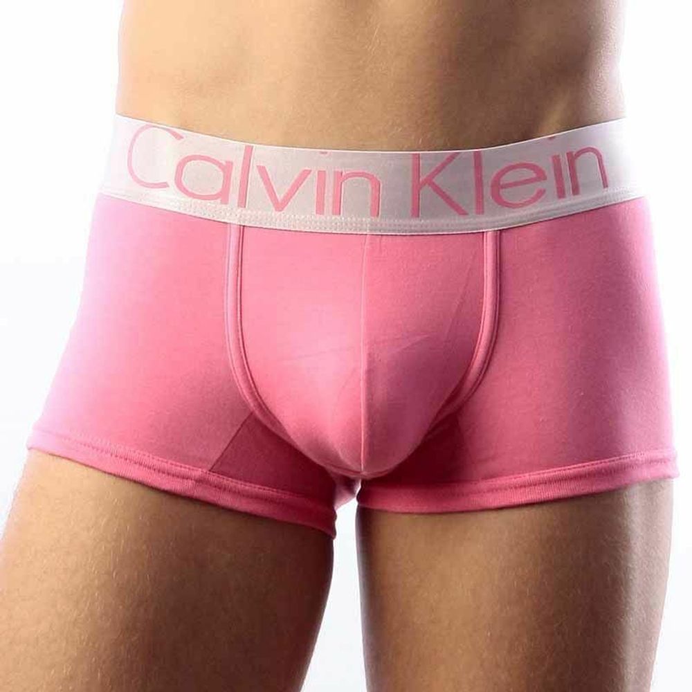 Мужские трусы хипсы Calvin Klein Boxer Steel Pink