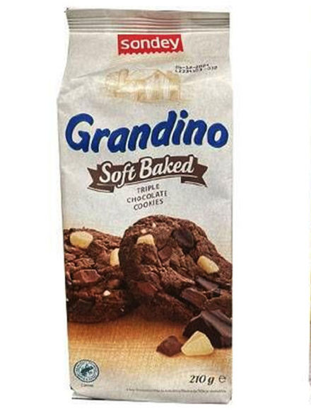 Печенье SONDEY GRANDINO три шоколода 210 г, LIDL