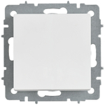 BRITE Выключатель 1-клавишный проходной 10А ВС10-1-6-БрАБ арктический белый IEK