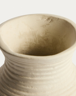 Ваза Pria из папье-маше бежевого цвета, 25см