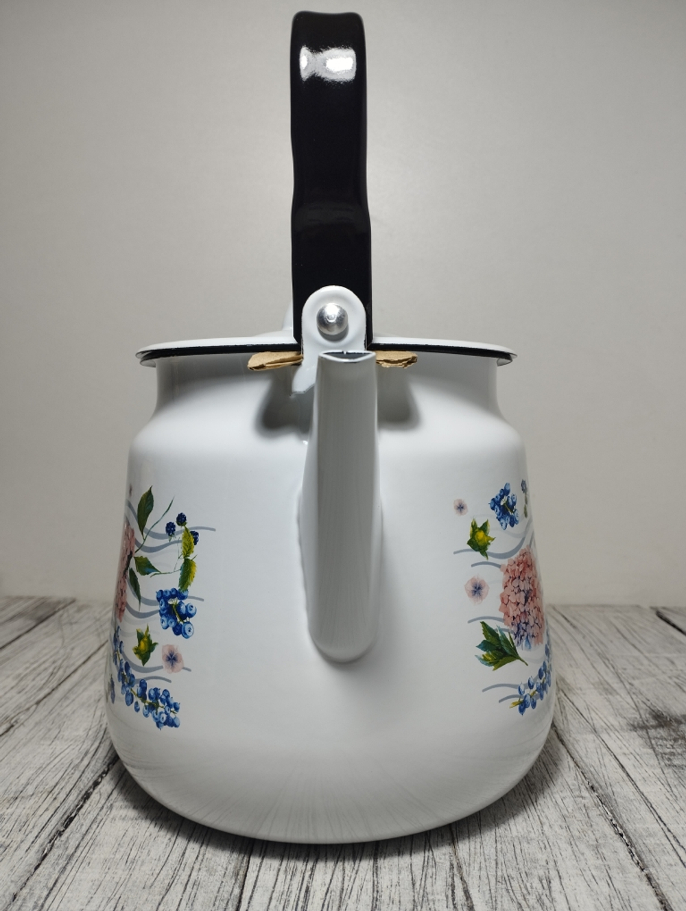 Чайник 3,5л с рисунком Гортензия (Рапсодия) белый 1с26с