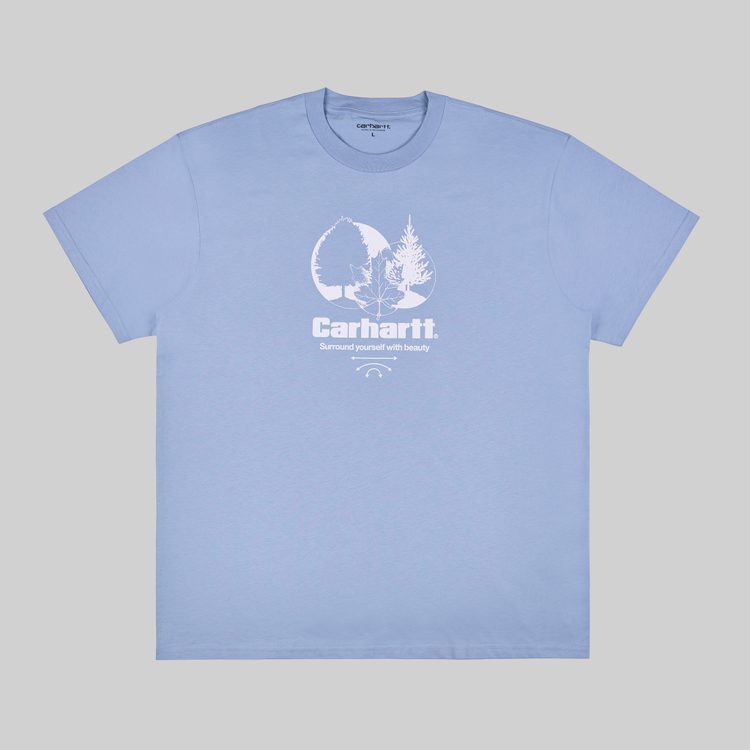 Футболка мужская Carhartt WIP Surround артикул:I033183_frosted_blue - купить в магазине Дайс
