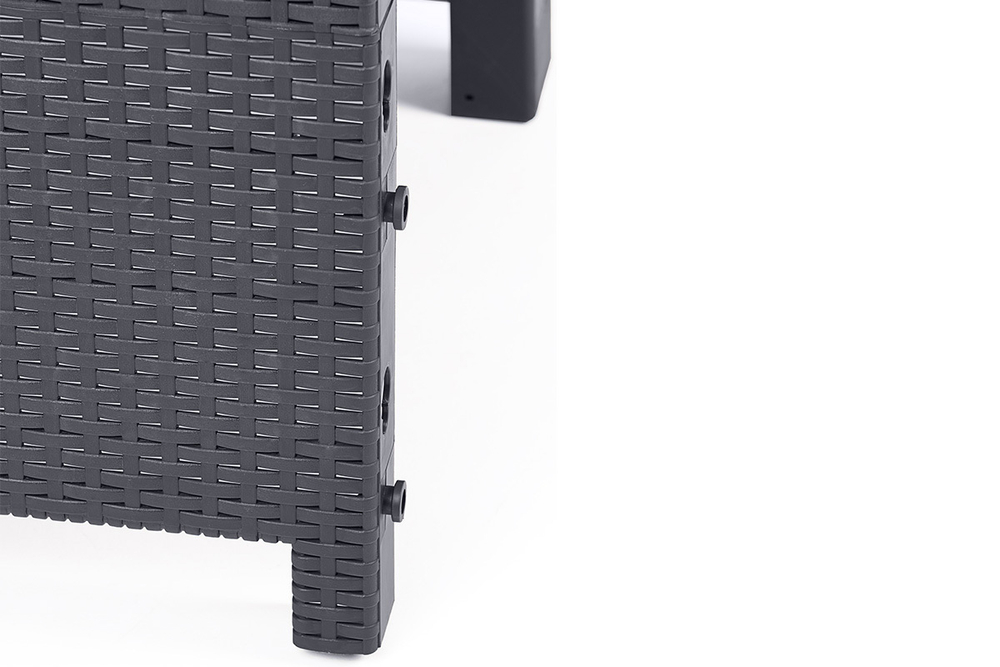 Кресло (2шт.) с подушками b:rattan Arizona, антрацит