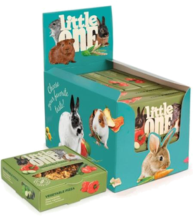 Литтл Уан Лакомство для грызунов Пицца с овощами, 55гр.