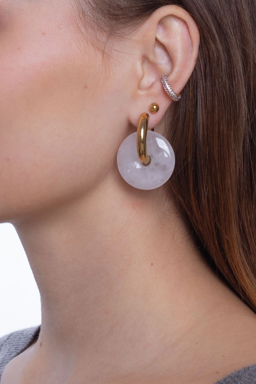 Подвеска Пончик из камня 30 мм Подвеска Пончик из камня 30 мм