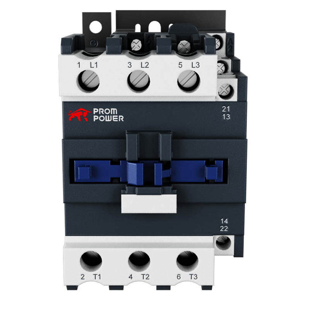 Контактор  JLC1-D40-11-F5 (AC110), номинальный ток 40A, 3 полюса, доп контакты 1НО+1НЗ, напряжение катушки 110VAC