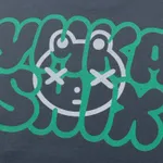 Футболка Ymkashix Logo Face пыльно-синяя