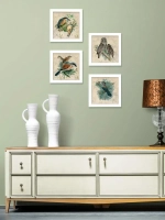 Картины на стену интерьерная на холсте 4 шт, 23*23 см