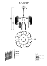 Подвесная люстра Stilfort SAPPARO 2176/09/12P