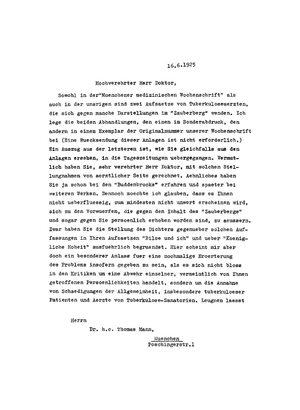 Thomas Mann Collection | Thomas Mann