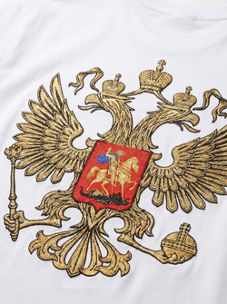 Футболка оверсайз "Дух России", белый