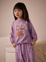 Пижама для девочки Next AC0-779, 3 шт., Бежевый, Розовый, Фиолетовый