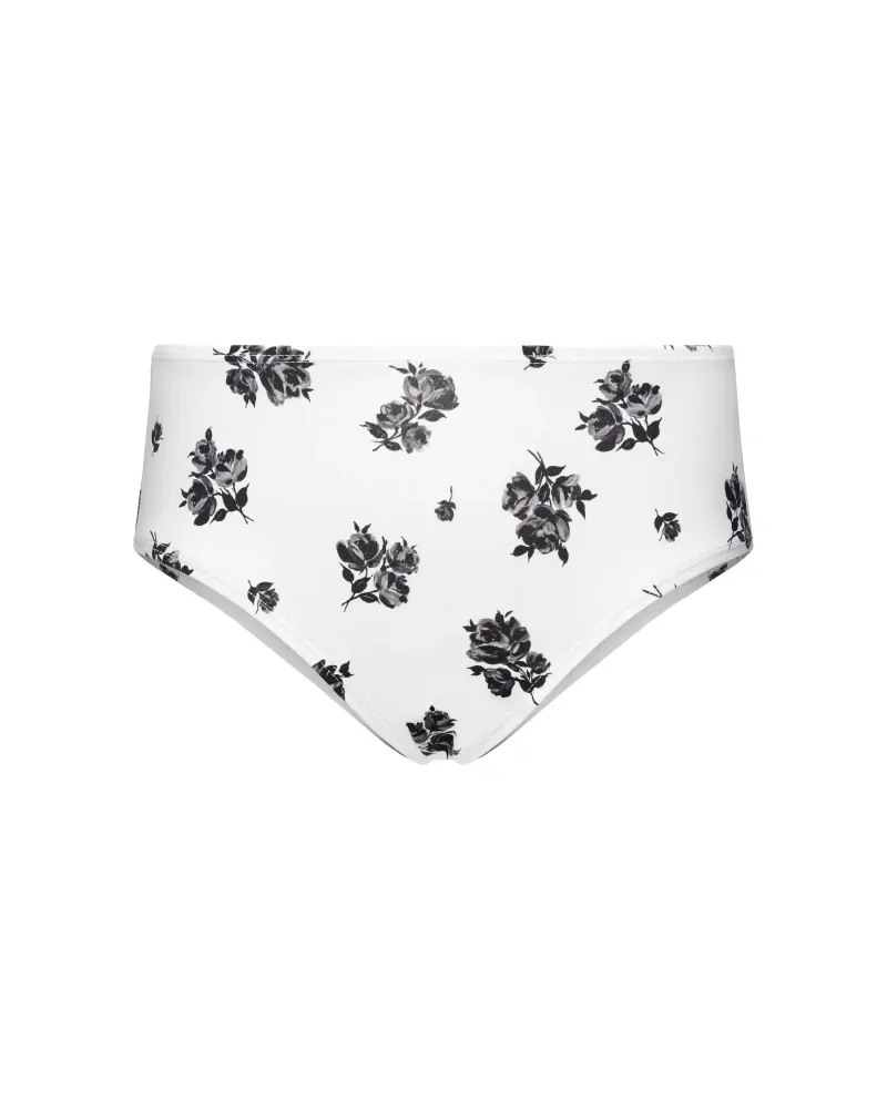 Mabel, купальник раздельный молочный с цветочным принтом