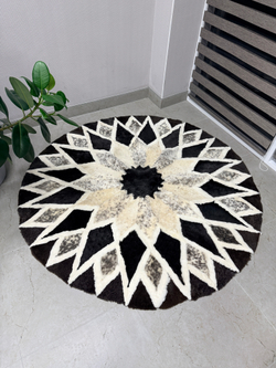 Ковер шкура натуральная овчина меховой