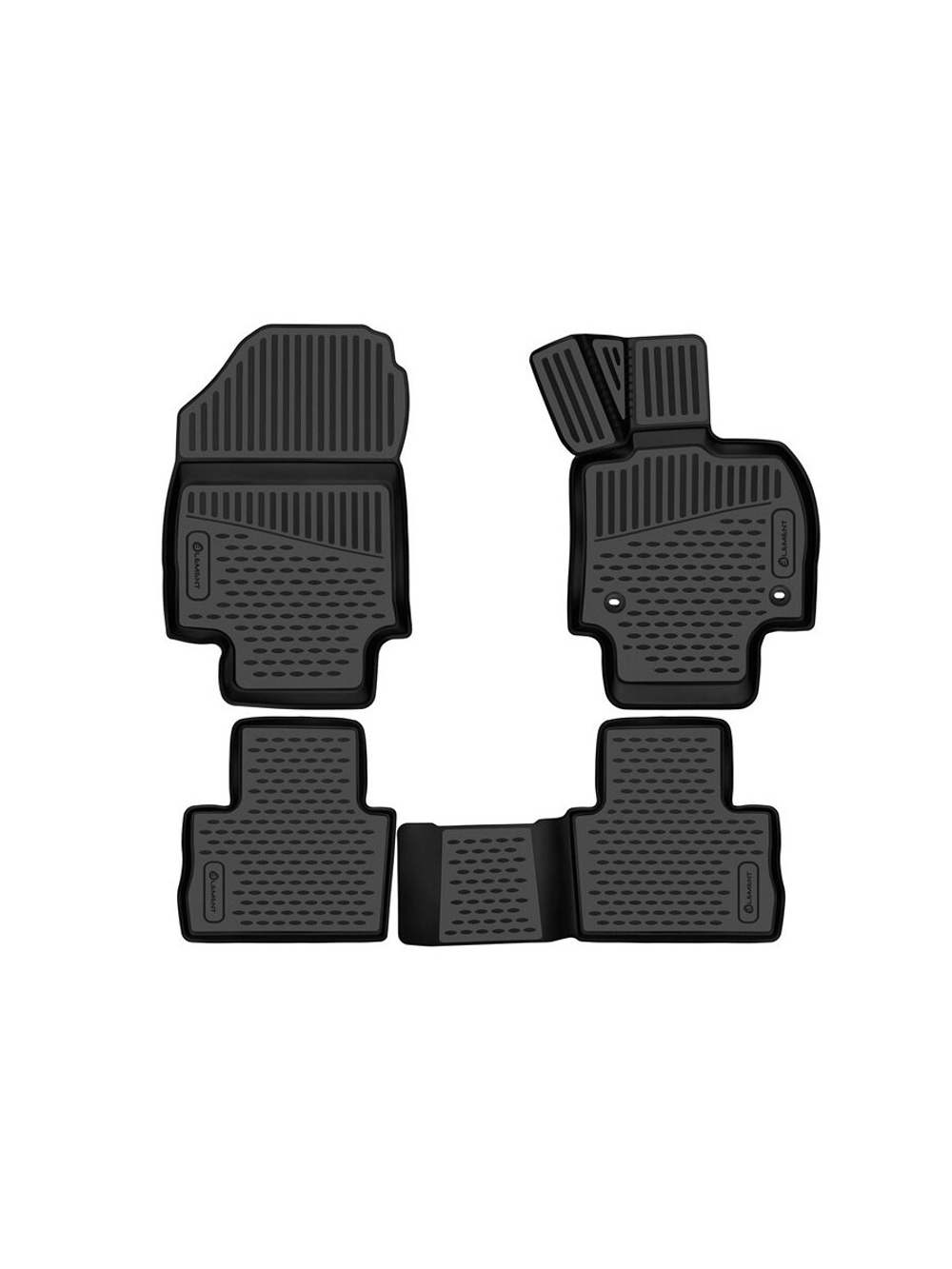 Коврики в салон для TOYOTA Harrier (IV), 2020-, правый руль, внедорожник, 4шт. (полиуретан) ELEMENT3DAN0439210K