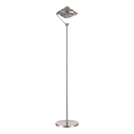 SL6115.105.01 Торшер ST-Luce Никель/Дымчато-Серый LED 1*19W 3000K AMARA