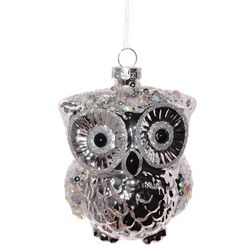 GAEM Украшение новогоднее "Сова", L8 W7 H10 см, 2в.
