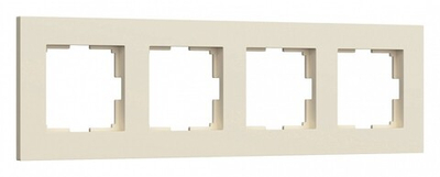 Рамка на 4 поста Werkel Slab (айвори софт) W0042962