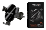 Автодержатель WALKER CX-051 гравитационный на воздуховод, с беспроводным ЗУ, черный