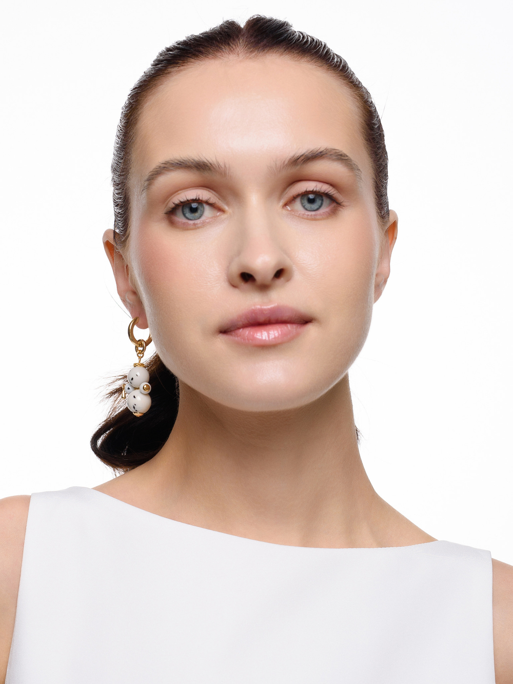 Моносерьга "Nevalyashka" dolmatine Gold