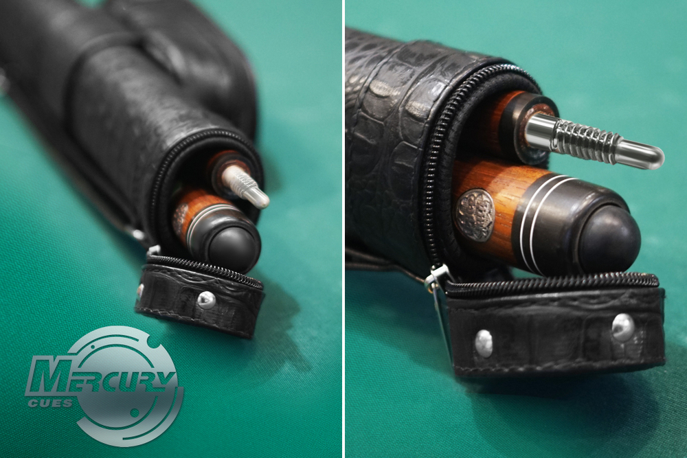 Тубус на 1 кий Perfect (1 карман) (коричневый crocodile)