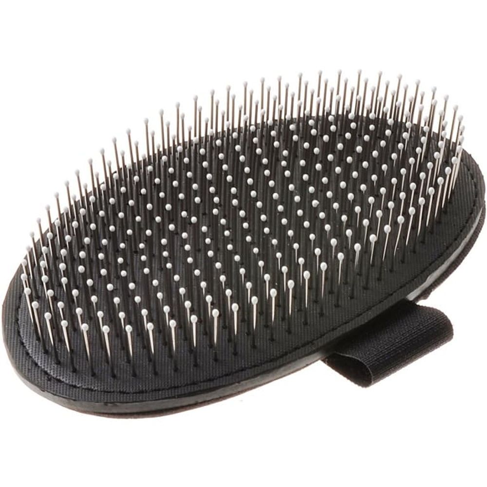 Щетка (Hello Pet) 27110 резиновая (метал. зуб) с каплей на руку Щетка (Hello Pet) 27110 резиновая (метал. зуб) с каплей на руку