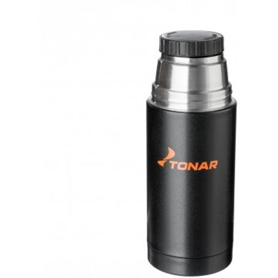Термос TONAR 500ML HS.TM-023  черный (дополн.пласт.чашка)