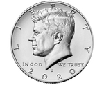 50 центов 2020 год Кеннеди (D), США. UNC