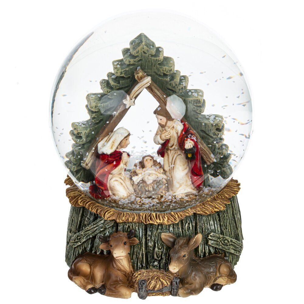 GAEM Фигурка декор в стекл шаре "Рождество", D 10 см, L10 W10 H12,5 см, 2в.(цена за один вид)