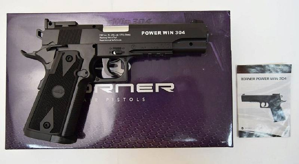 Пистолет пневматический BORNER POWER WIN 304 Colt, кал. 4,5 мм