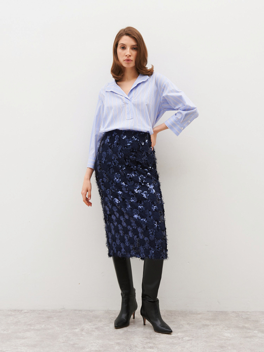 Юбка с пайетками