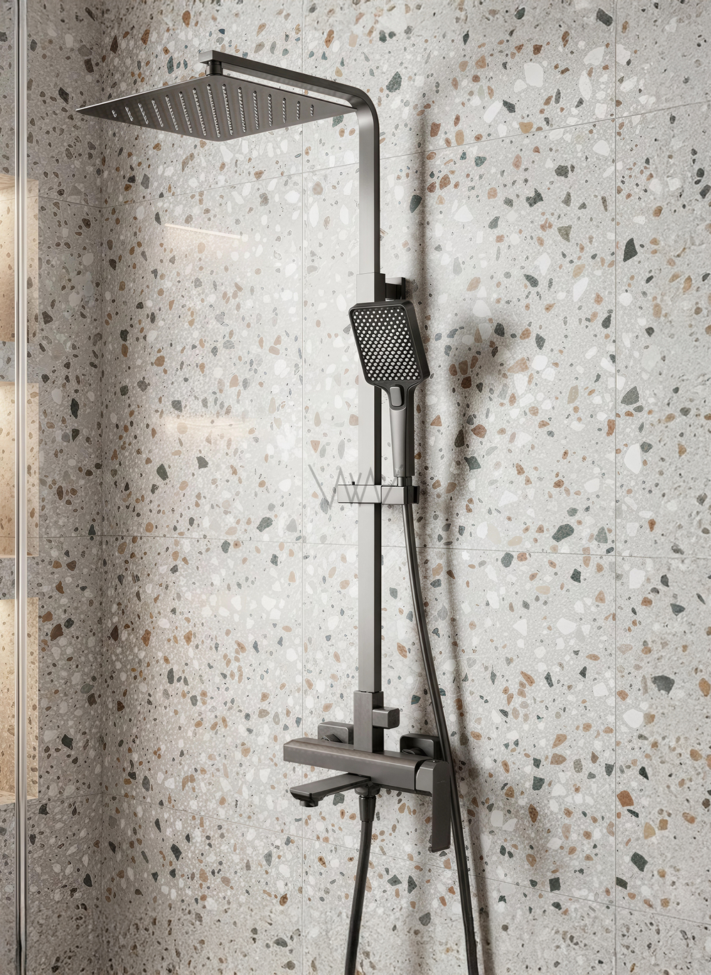 Душевая система WONZON & WOGHAND DIAMOND, Темный графит (WW-88739011-BGM)