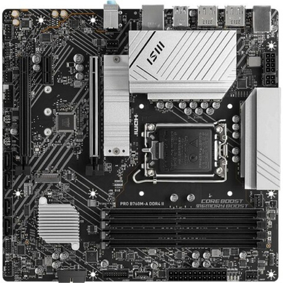 Материнская плата MSI PRO B760M-A DDR4 II, LGA1700, mATX