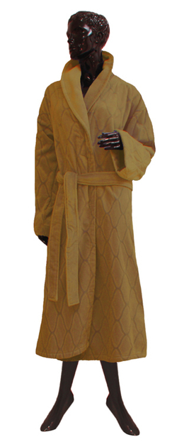 Элитный халат махрово-велюровый Canby light broun от Vossen фото